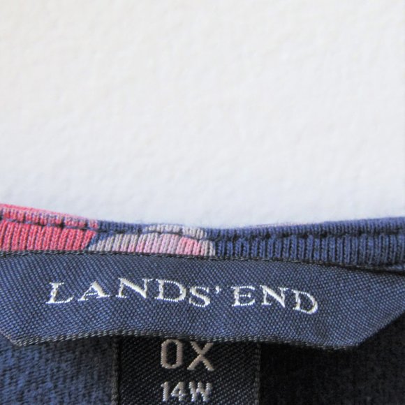 Lands End Cotton Modal Fit & Flare Dress XL - Picture 4 of 6